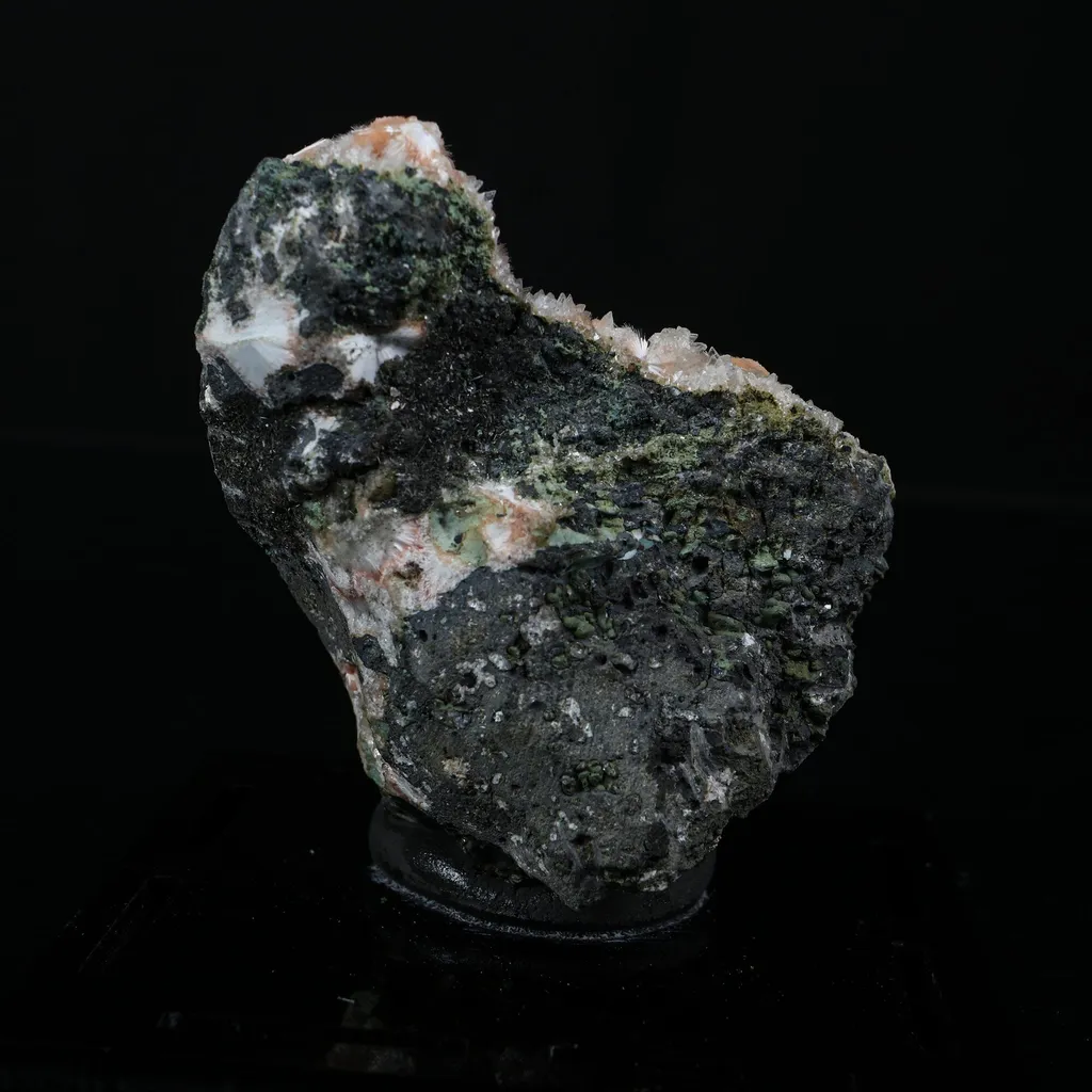 Orange Thomsonite with Mesolite Natural Mineral Specimen from Madhya Pradesh - image 5