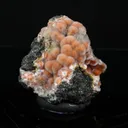 Orange Thomsonite with Mesolite Natural Mineral Specimen from Madhya Pradesh - image 2