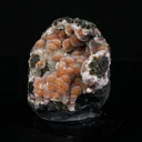 Orange Thomsonite with Mesolite Natural Mineral Specimen from Madhya Pradesh - image 2