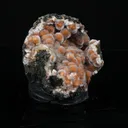 Orange Thomsonite with Mesolite Natural Mineral Specimen from Madhya Pradesh - image 3