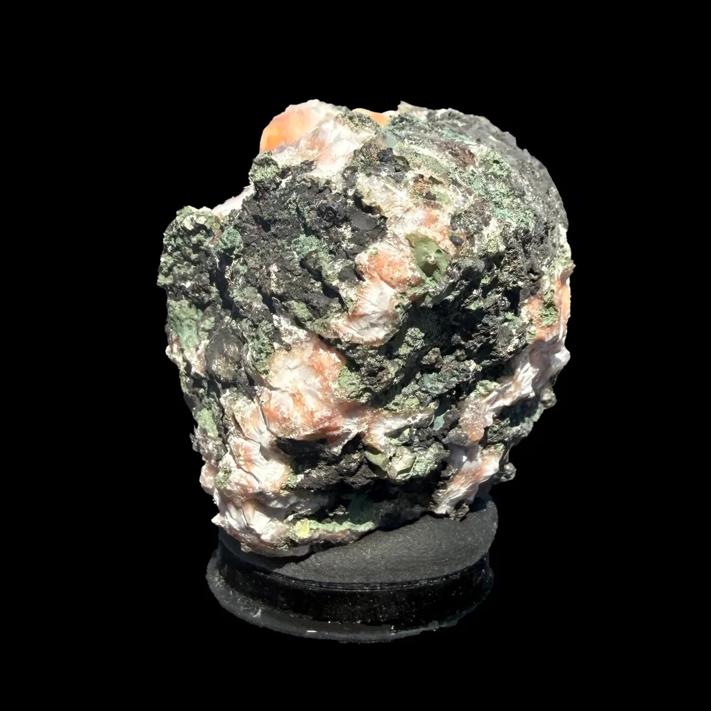 Orange Thomsonite with Mesolite Natural Mineral Specimen from Madhya Pradesh, India DKT84 - image 7