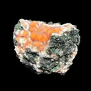 Orange Thomsonite with Mesolite Natural Mineral Specimen from Madhya Pradesh, India DKT84 - image 5