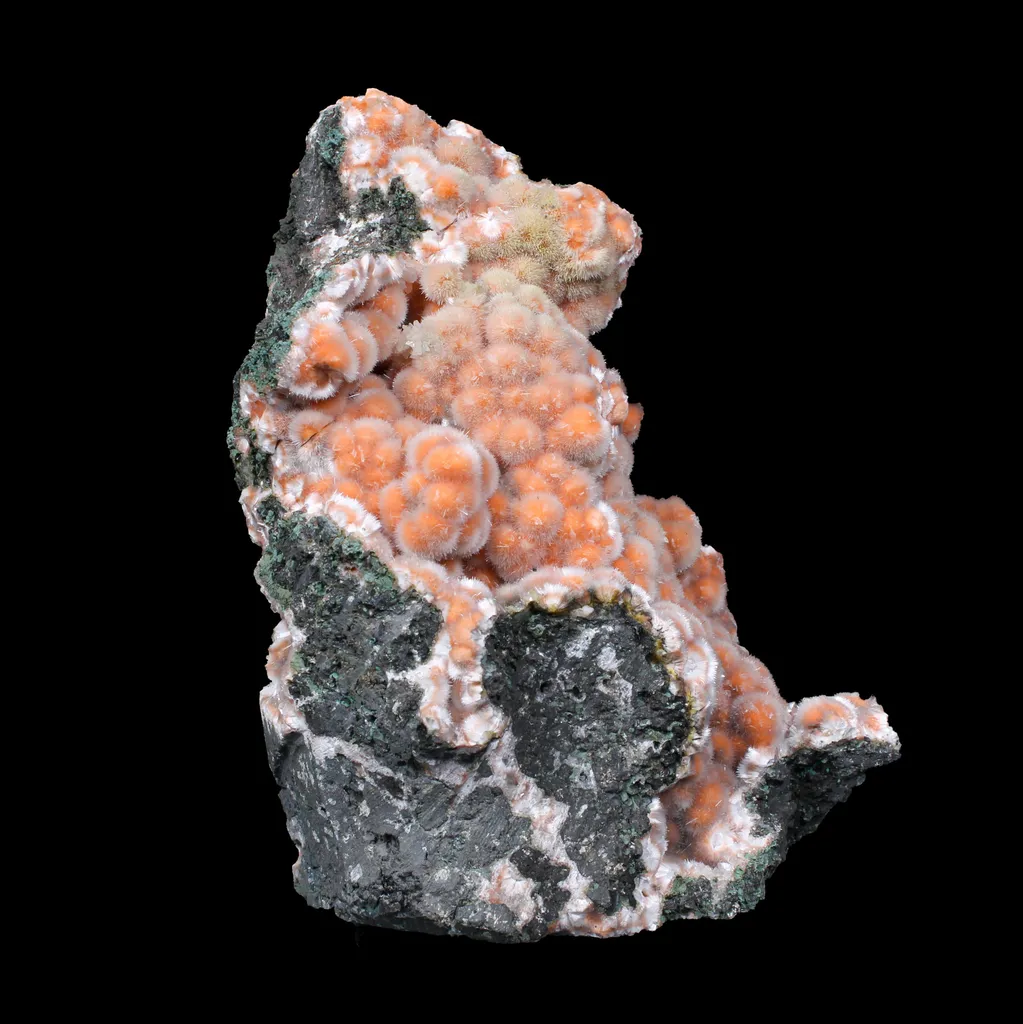 Orange Thomsonite with Mesolite on Matrix – Big Size Freestanding Collector Mineral Natural Zeolite Specimen from Madhya Pradesh, India - image 3