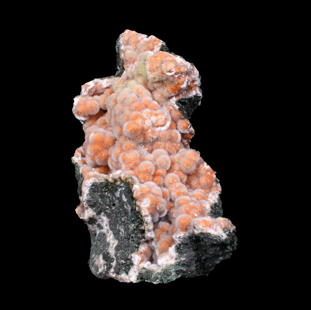 Orange Thomsonite with Mesolite on Matrix – Big Size Freestanding Collector Mineral Natural Zeolite Specimen from Madhya Pradesh, India - image 4