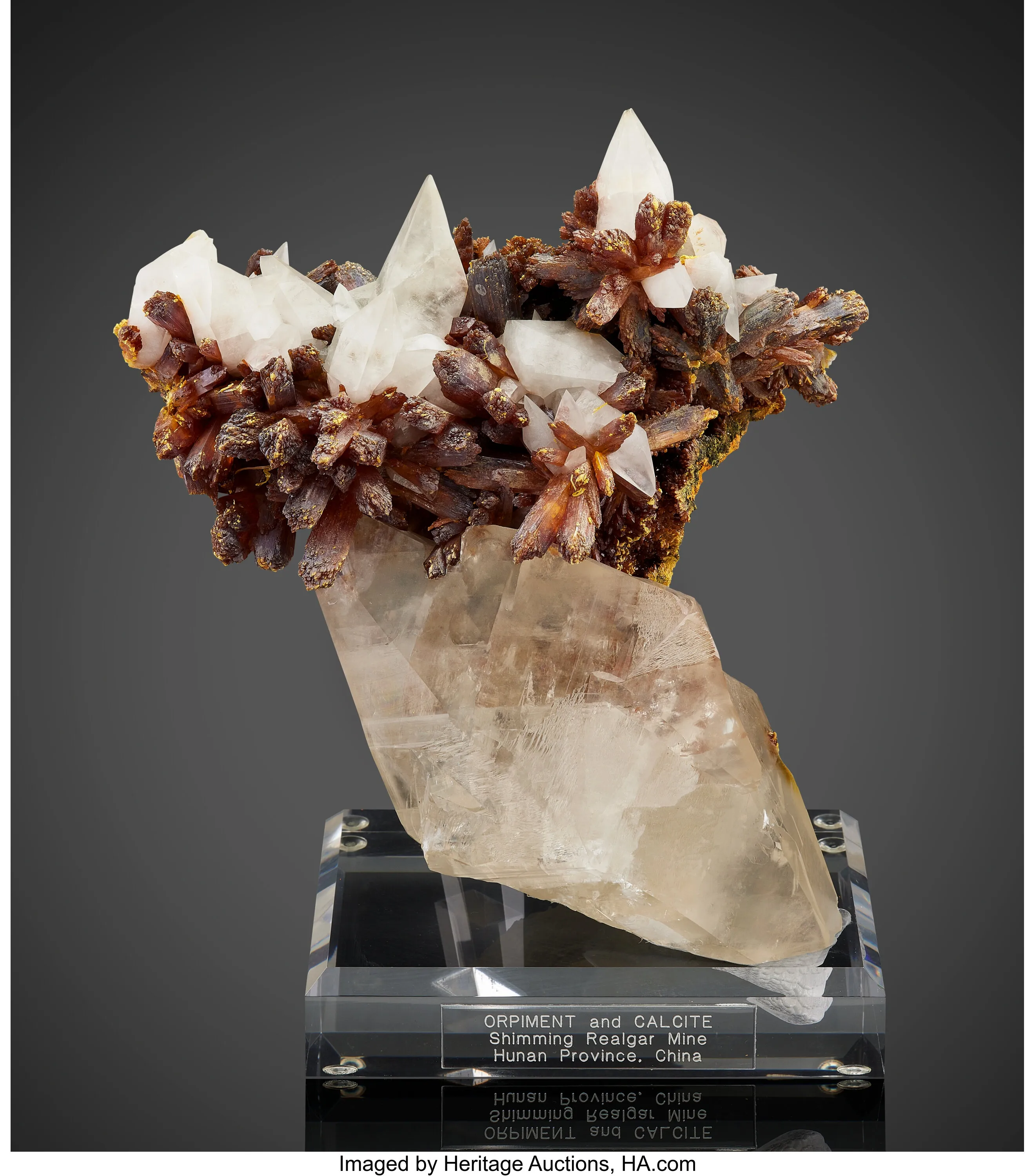 Orpiment and Calcite - image 1