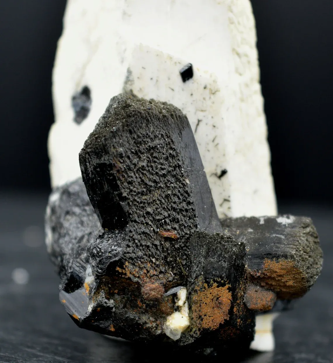 Orthoclase & black tourmaline - 39 grams - Erongo Mountains, Karibib, Erongo Region, Namibia - image 2