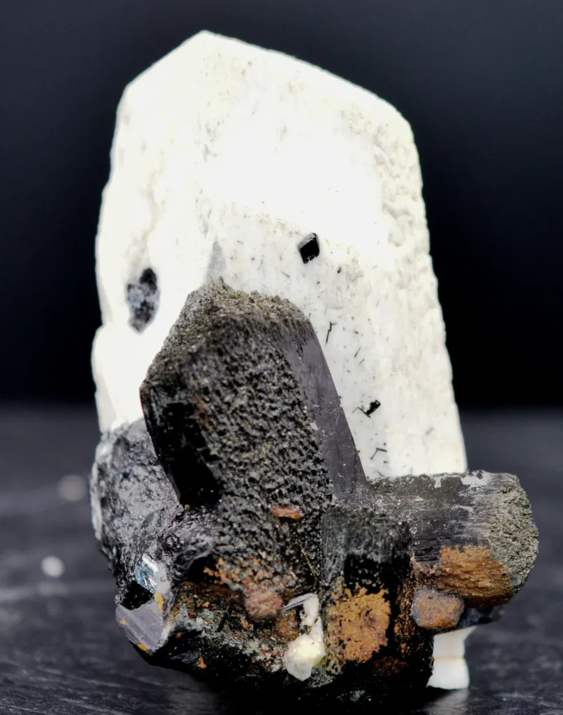 Orthoclase & black tourmaline - 39 grams - Erongo Mountains, Karibib, Erongo Region, Namibia image
