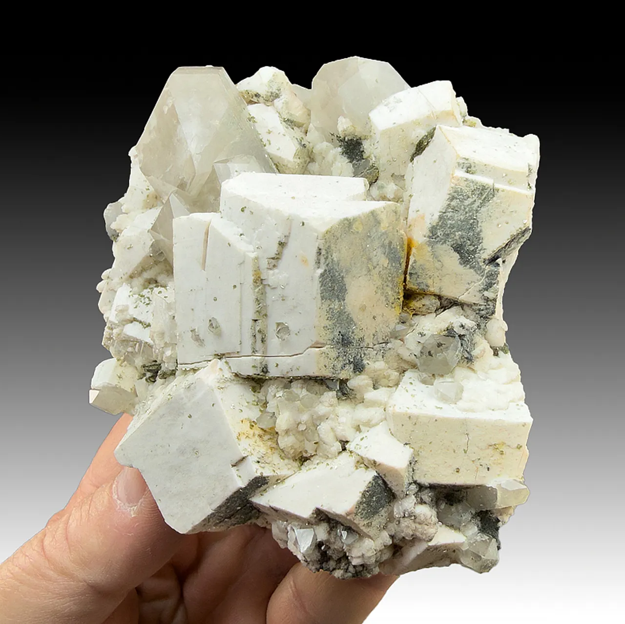 Orthoclase with Quartz, Albite, Fluorite - image 1