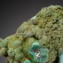 Otavite on Malachite with Cerussite - image 1