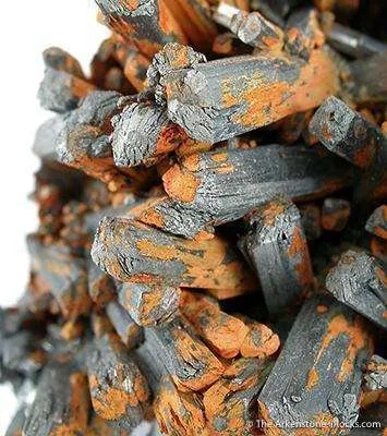 Ottensite on Stibnite - image 2