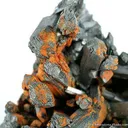 Ottensite on Stibnite - image 3
