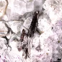 Painite and Chondrodite, Pyrite, Ruby - image 1