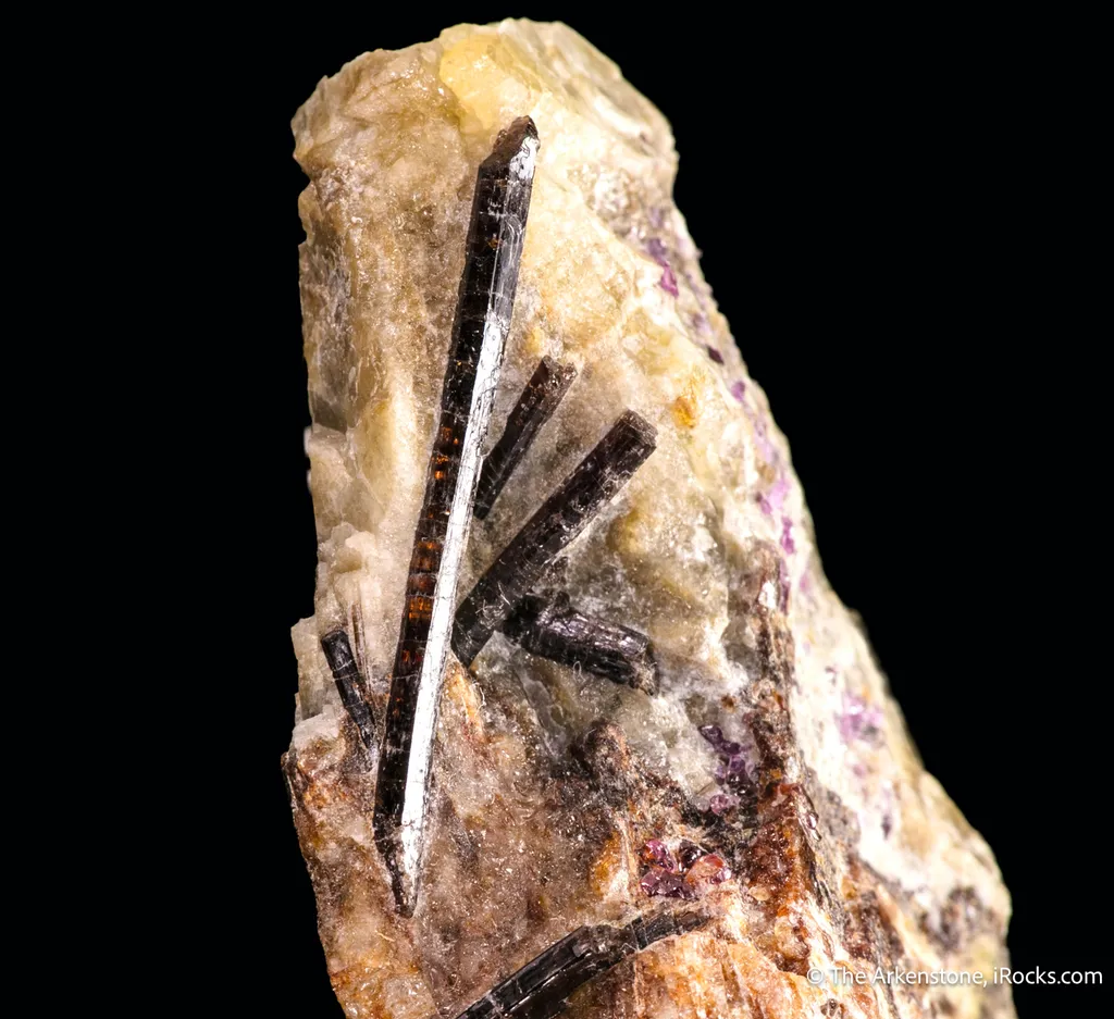 Painite in matrix image