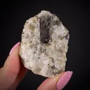 Painite on Calcite - image 2