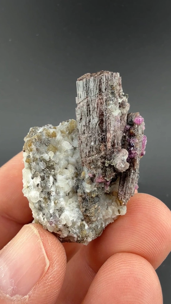 Painite with Corundum - image 2