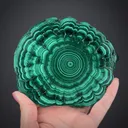 Pair of Malachite Slices (Polished) - image 1