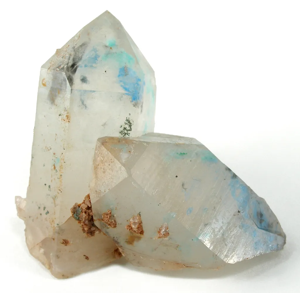 Papagoite and Ajoite Included in Quartz image