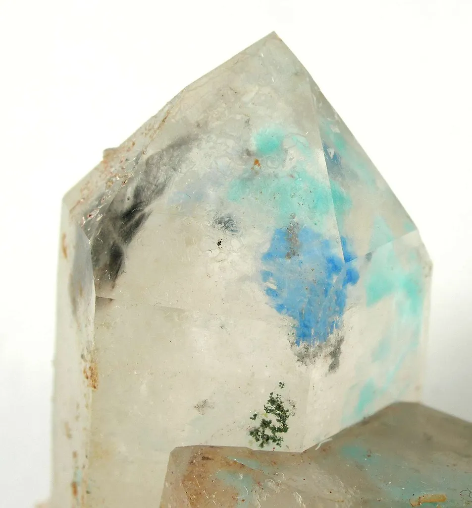Papagoite and Ajoite Included in Quartz - image 2