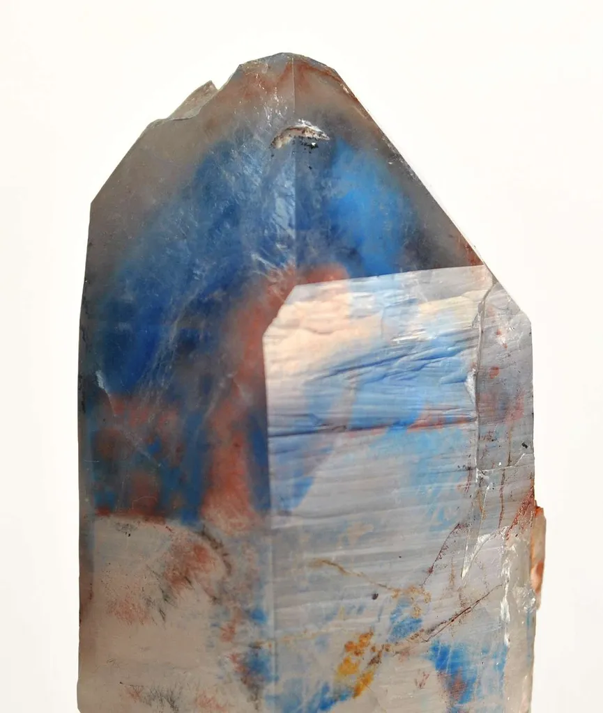 Papagoite and Copper Included in Quartz - image 3