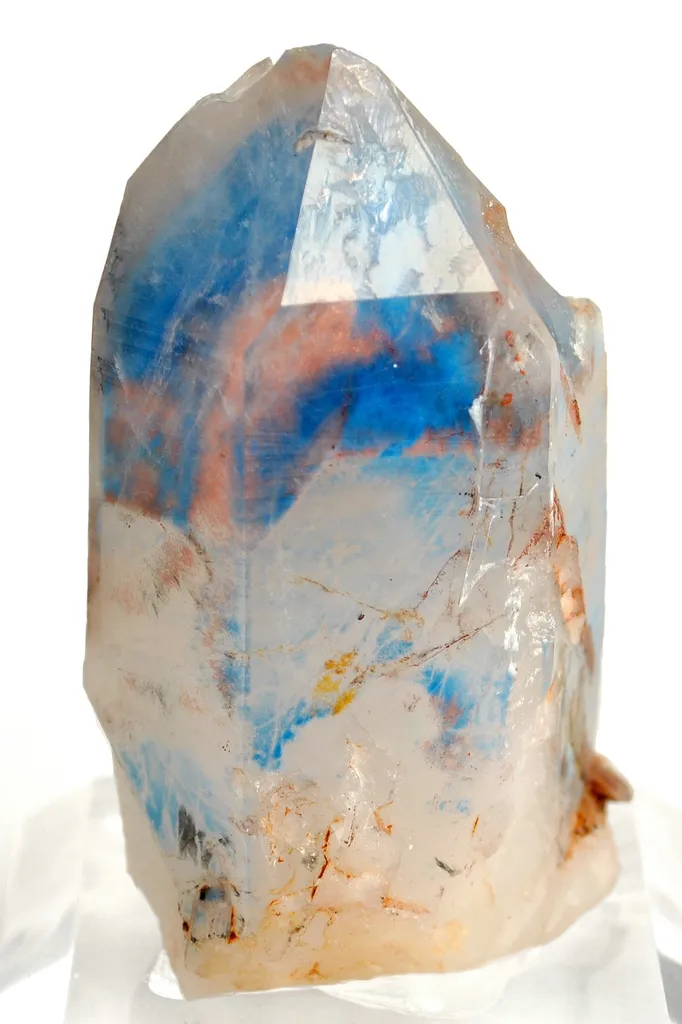 Papagoite and Copper Included in Quartz image