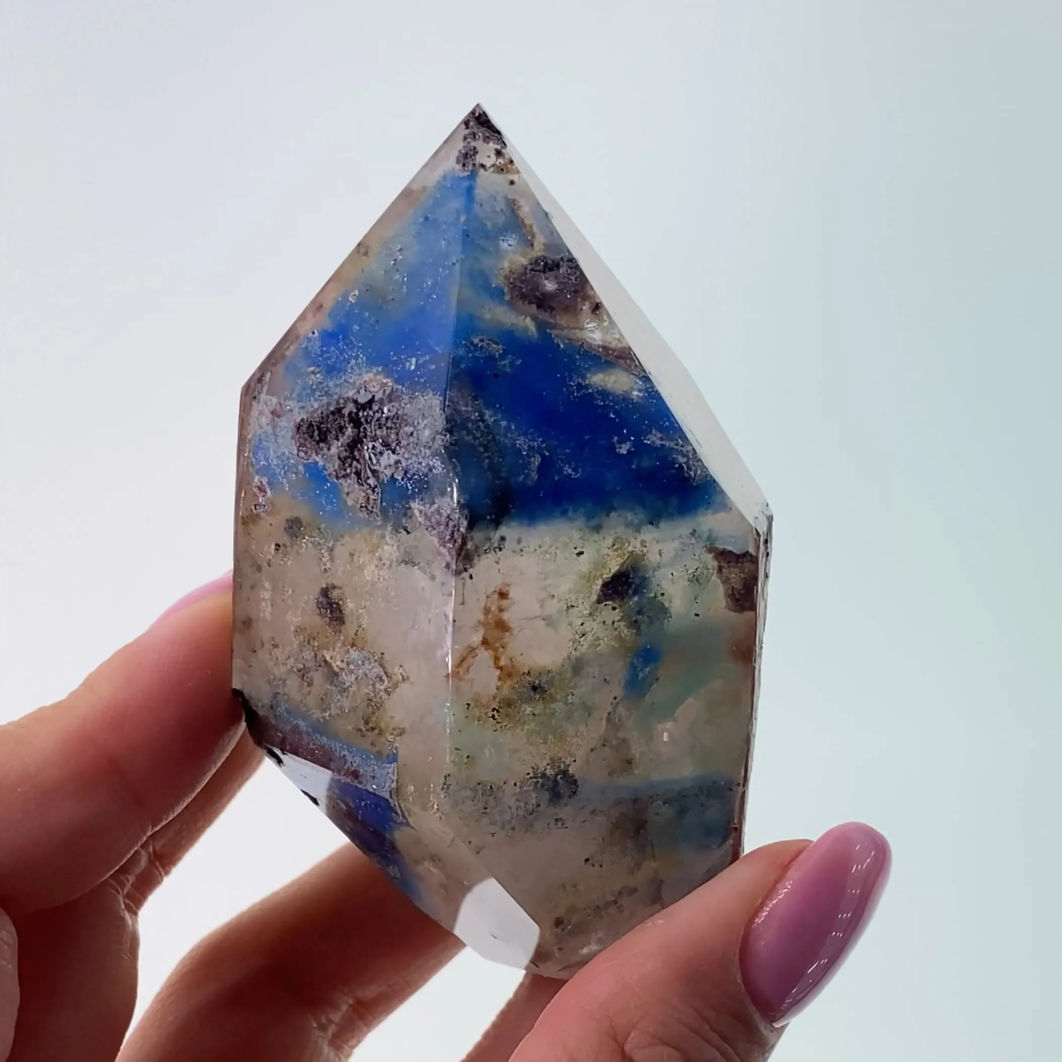 Papagoite included in Quartz - image 2