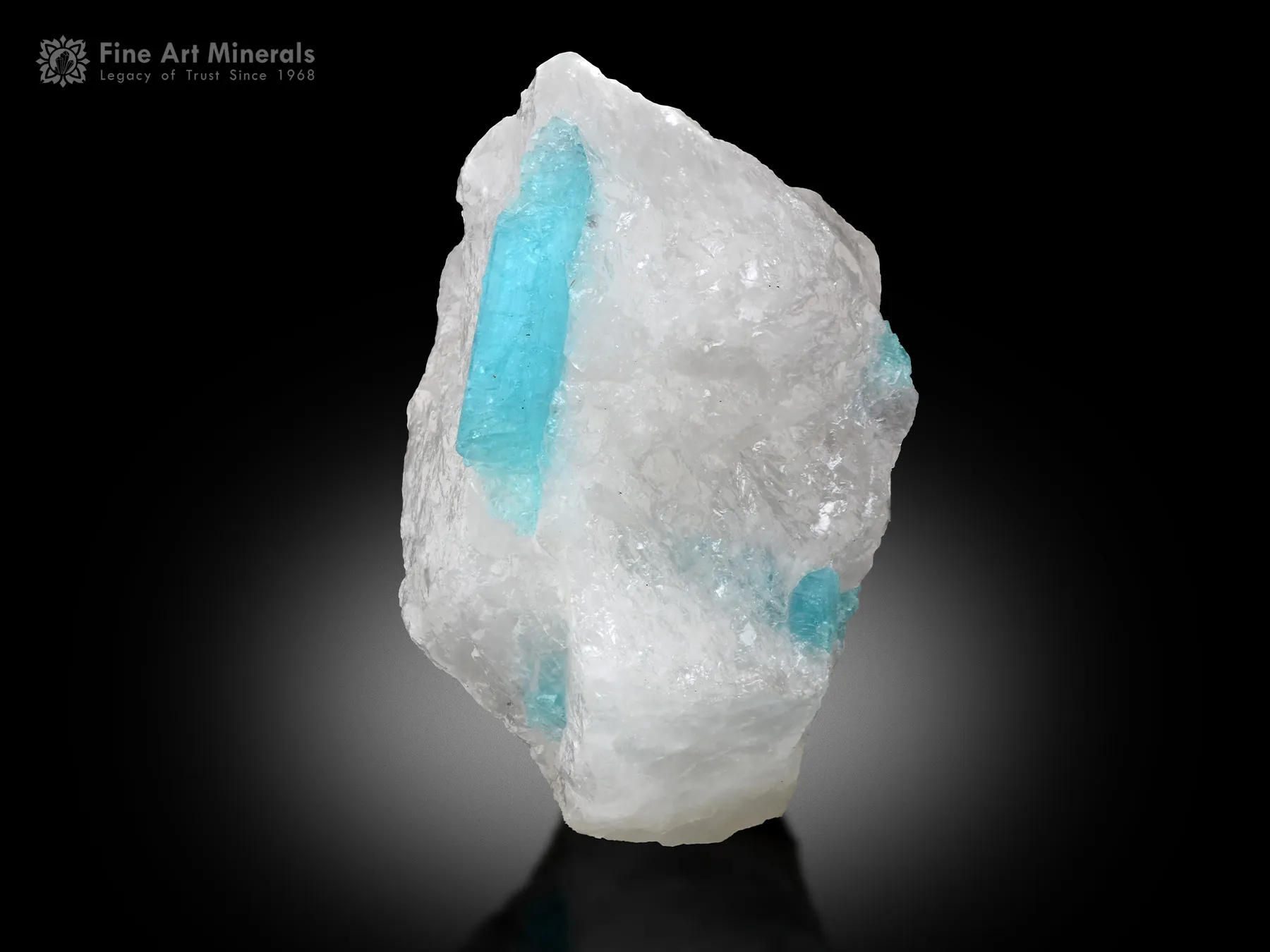 Paraiba Tourmaline on Quartz from Brazil - image 1