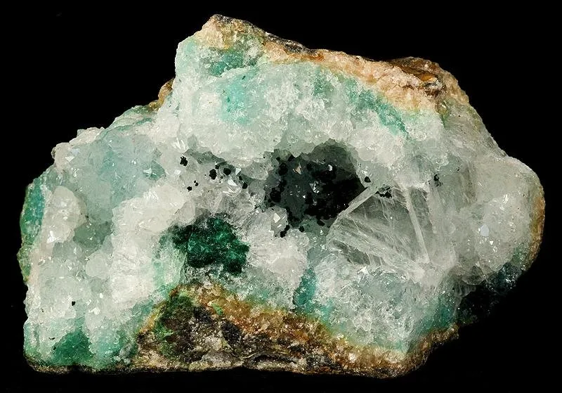 Paratacamite, Gypsum, Quartz - image 1