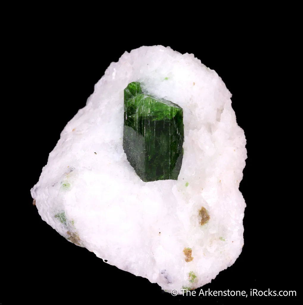 Pargasite on Calcite (marble) - image 4