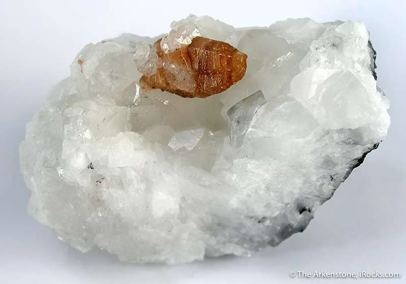 Parisite-(Ce) on Calcite image