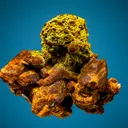 Parisite-(Ce) with Annabergite after Gersdorffite - image 1