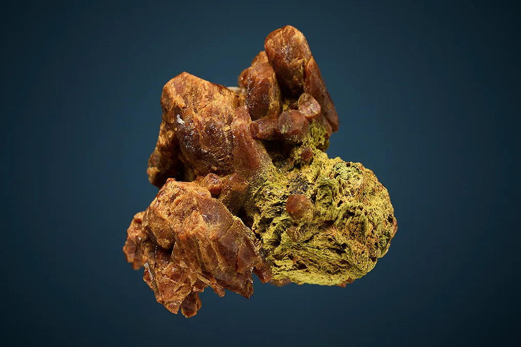 Parisite-(Ce) with Annabergite after Gersdorffite - image 3