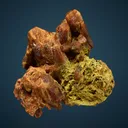 Parisite-(Ce) with Annabergite after Gersdorffite - image 3