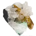Parisite-(Ce) with Calcite, Emerald, and Apatite - image 3