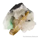 Parisite-(Ce) with Calcite, Emerald, and Apatite - image 1