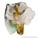 Parisite-(Ce) with Calcite, Emerald, and Apatite - image 2