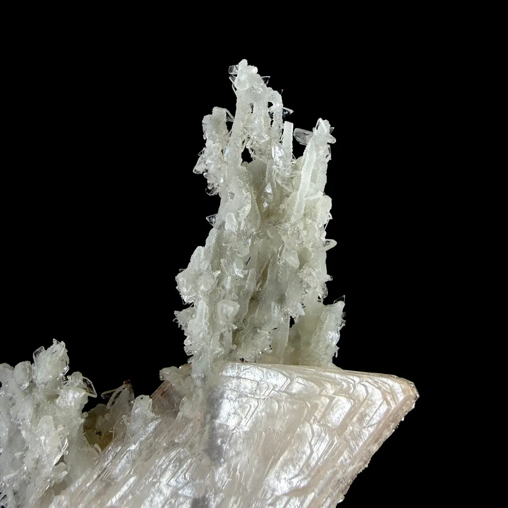 Peach Heulandite on Chalcedony & Stilbite Matrix - Natural Indian Zeolite Mineral from Jalgaon - image 7