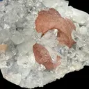 Peach Heulandite on Sparkling Clear Apophyllite Matrix from Jalgaon Maharashtra India | Natural Zeolite Mineral Specimen DKT80 - image 8