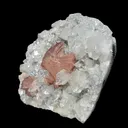 Peach Heulandite on Sparkling Clear Apophyllite Matrix from Jalgaon Maharashtra India | Natural Zeolite Mineral Specimen DKT80 - image 5