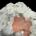 Peach Heulandite on Sparkling Clear Apophyllite Matrix from Jalgaon Maharashtra India | Natural Zeolite Mineral Specimen DKT80 - image 6