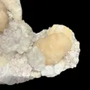 Peach Stilbite Ball Cluster on Blocky Clear Apophyllite Matrix – Rare Indian Zeolite Mineral Specimen from Nashik - image 7