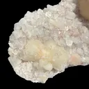 Peach Stilbite Ball Cluster on Blocky Clear Apophyllite Matrix – Rare Indian Zeolite Mineral Specimen from Nashik - image 5