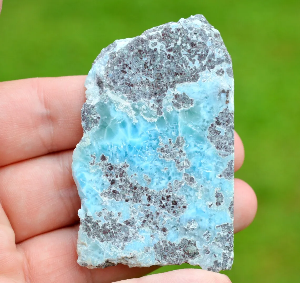 Pectolite var. Larimar 64 grams - Filipinas Larimar Mine, Barahona Province, Dominican Republic - image 2