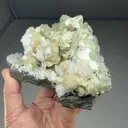 Pectolite with Analcime, Stilbite, Datolite, Calcite, Prehnite - image 2