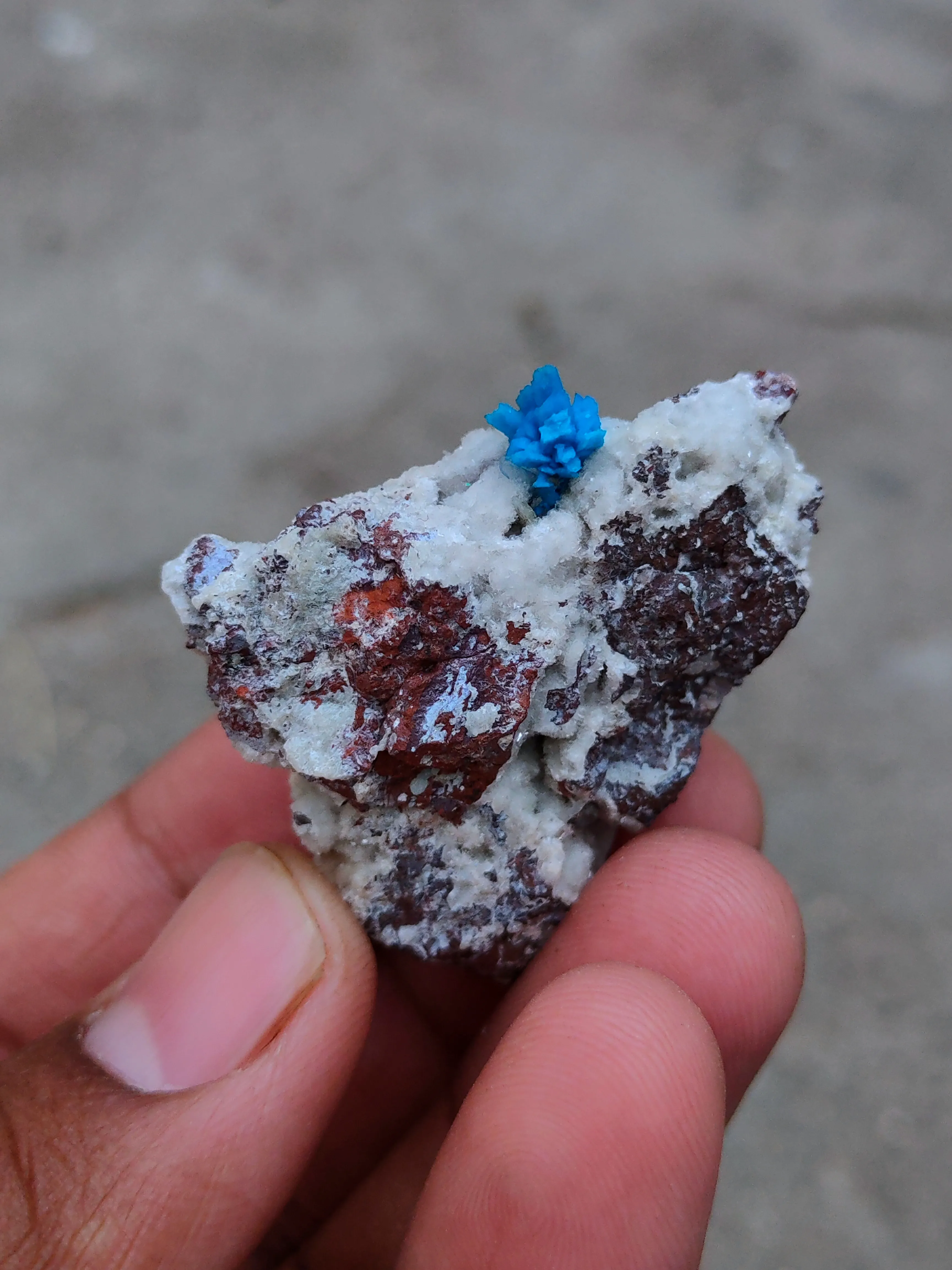 Pentagonite Flower on Heulandite matrix - image 6