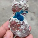 Pentagonite Flower on Heulandite matrix - image 2