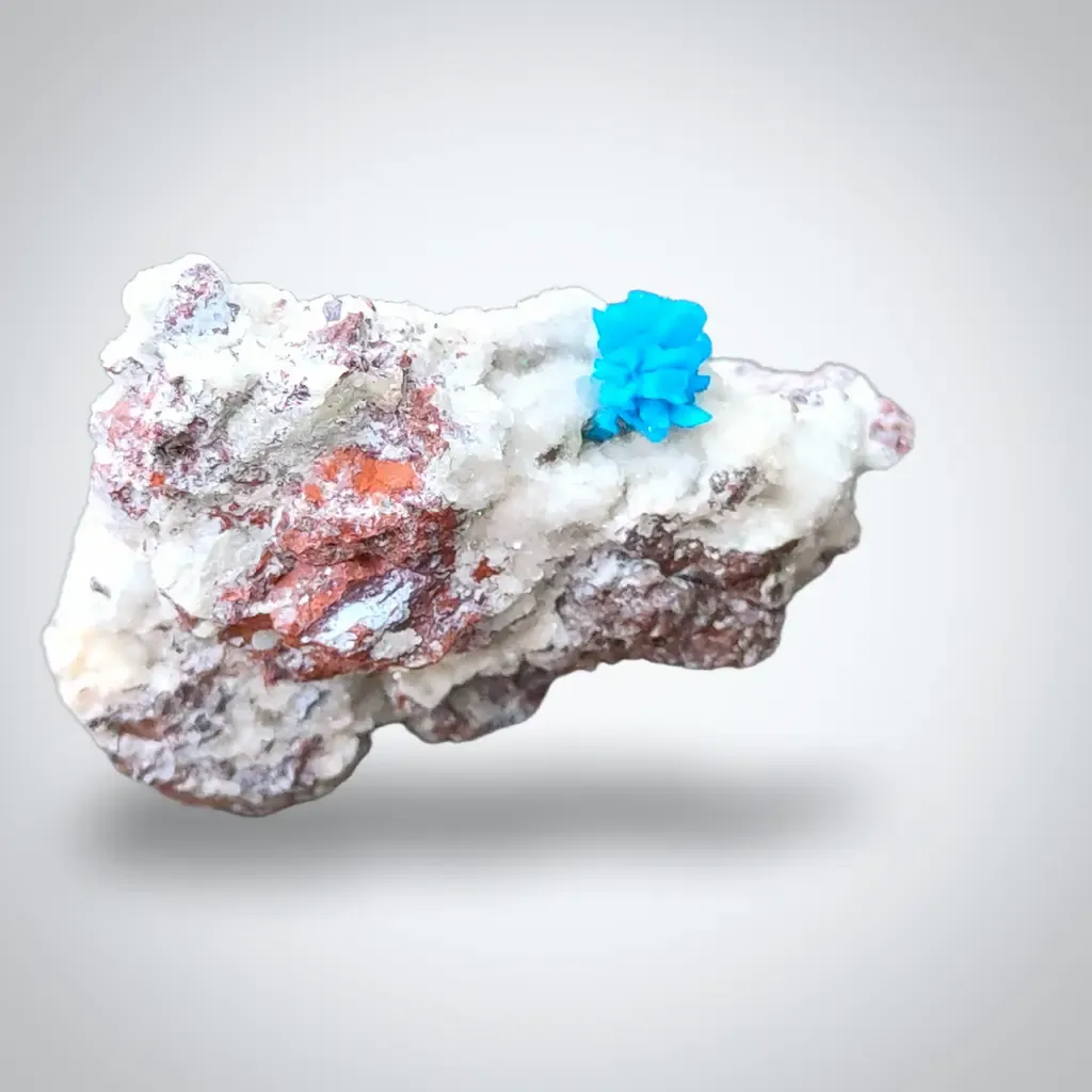 Pentagonite Flower on Heulandite matrix - image 1