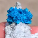Pentagonite Flower on Heulandite matrix - image 3