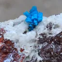 Pentagonite Flower on Heulandite matrix - image 4