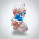 Pentagonite Flower on Heulandite matrix - image 1