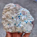 Pentagonite Flower with Calcite on Heulandite Matrix. - image 7